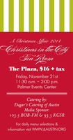 2014 A Christmas Affair The Plaza Café Tearoom Ticket (Friday)