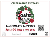 2021 Coats for Kids Donation Sign