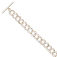PR Classic Sterling Silver Charm Bracelet