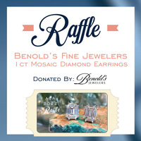 2022 A Christmas Affair Raffle - Benold's Jewelers 1ct Mosaic Diamond Earrings