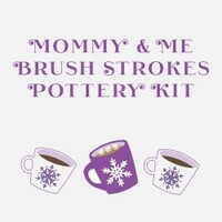 2021 A Christmas Affair Mommy & Me Brush Strokes Pottery Kit