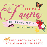 2024 A Christmas Affair Saturday AM: Santa Photo Package During Flora & Fauna Party